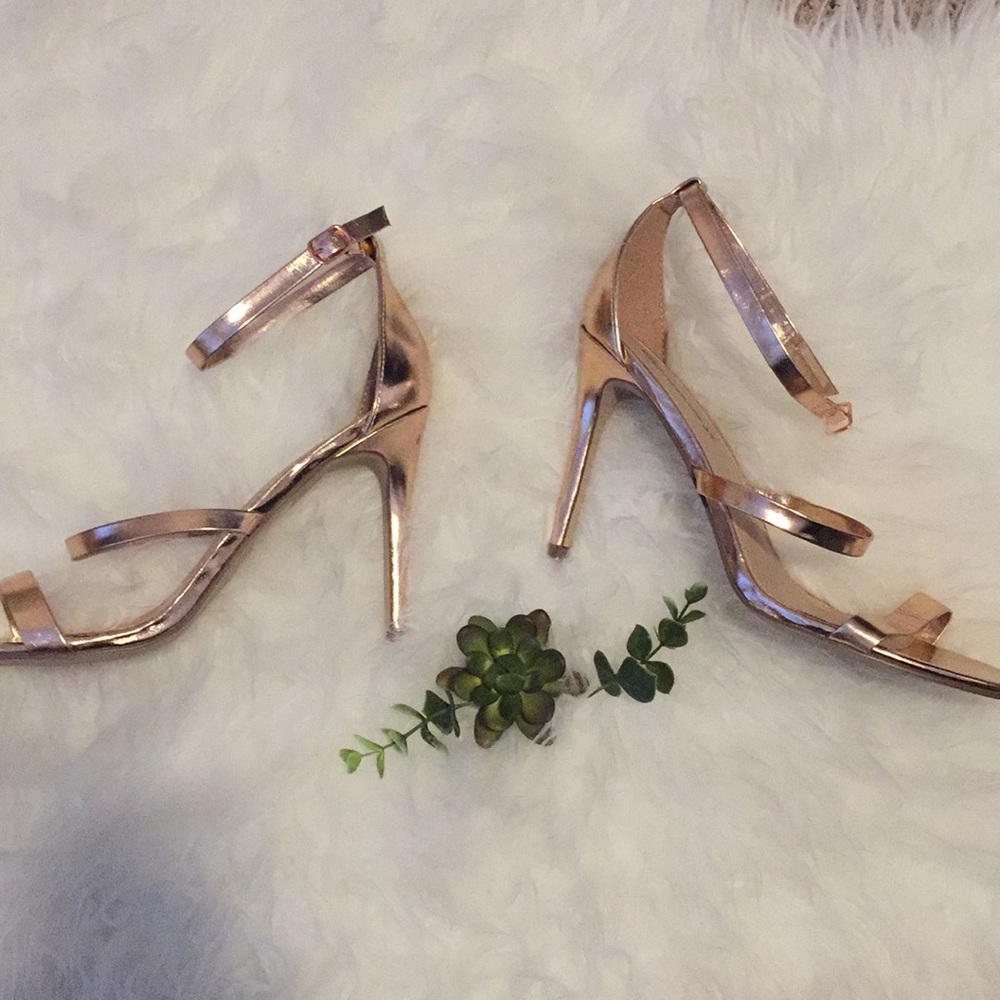 Rose gold heels